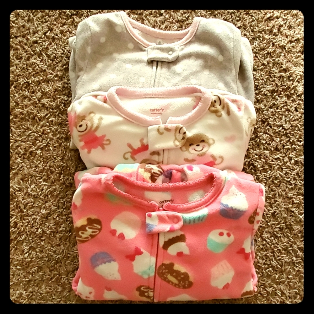 Baby Girl super cute footie pjs